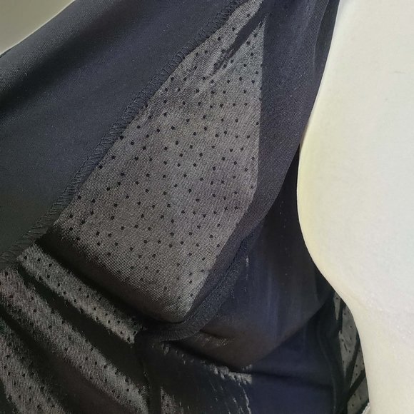 Collections Women's Black Silver Floral Semi Sheer Open Front Cardigan Jacket - Picture 7 of 13